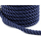 Twisted cord  ø7 mm - Black (20 Meters)