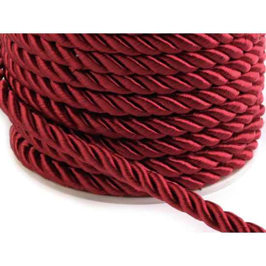 Twisted cord  ø7 mm - Black (20 Meters)