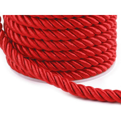 Twisted cord  ø7 mm - Red (20 Meters)