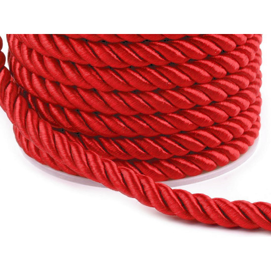 Twisted cord  ø7 mm - Black (20 Meters)