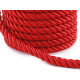 Twisted cord  ø7 mm - Black (20 Meters)