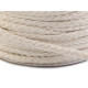 Bawełniany sznurek / włóczka / knot ø4 mm pleciony płaski - Naturalny jasny (400 Metry) Bawełniany sznurek / włóczka / knot ø4 mm pleciony płaski - Naturalny jasny (400 Metry)