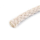 Bawełniany sznurek / włóczka / knot ø4 mm pleciony płaski - Naturalny jasny (400 Metry) Bawełniany sznurek / włóczka / knot ø4 mm pleciony płaski - Naturalny jasny (400 Metry)