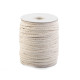 Bawełniany sznurek / włóczka / knot ø4 mm pleciony płaski - Naturalny jasny (400 Metry) Bawełniany sznurek / włóczka / knot ø4 mm pleciony płaski - Naturalny jasny (400 Metry)