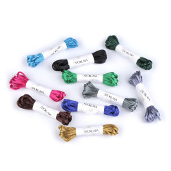 100% polyester rattail satin cord ø2mm, bunch per 3m - Dark mix (10 Bunches)
