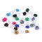 100% polyester rattail satin cord ø2mm, bunch per 3m - Dark mix (10 Bunches)