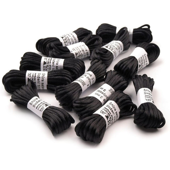 100% polyester rattail satin cord ø2mm, bunch per 3m - Light mix (10 Bunches) 100% polyester rattail satin cord ø2mm, bunch per 3m - Light mix (10 Bunches)