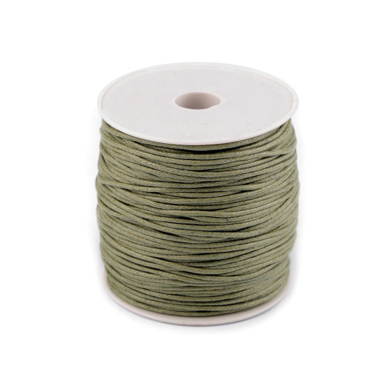 Sznurek bawełniany ø1,8 mm woskowany - Miętowy (10 Sztuki) Sznurek bawełniany ø1,8 mm woskowany - Miętowy (10 Sztuki)