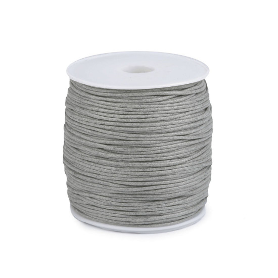 Sznurek bawełniany ø1,8 mm woskowany - Miętowy (10 Sztuki) Sznurek bawełniany ø1,8 mm woskowany - Miętowy (10 Sztuki)