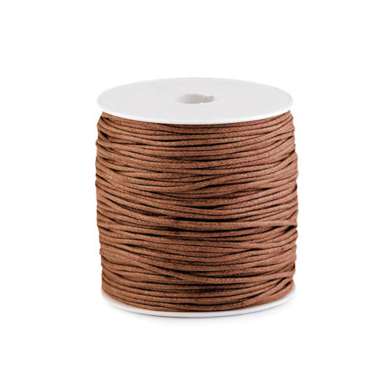 Sznurek bawełniany ø1,8 mm woskowany - Miętowy (10 Sztuki) Sznurek bawełniany ø1,8 mm woskowany - Miętowy (10 Sztuki)