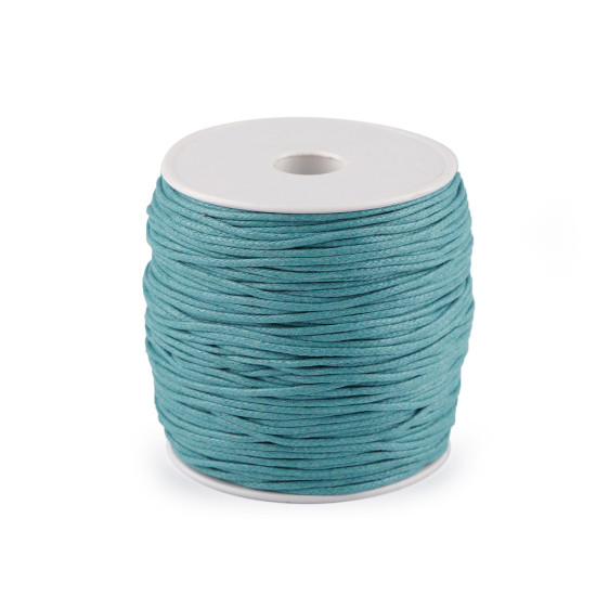 Sznurek bawełniany ø1,8 mm woskowany - Miętowy (10 Sztuki) Sznurek bawełniany ø1,8 mm woskowany - Miętowy (10 Sztuki)