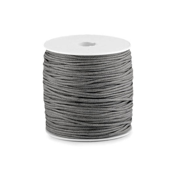 Sznurek bawełniany ø1,8 mm woskowany - Miętowy (10 Sztuki) Sznurek bawełniany ø1,8 mm woskowany - Miętowy (10 Sztuki)