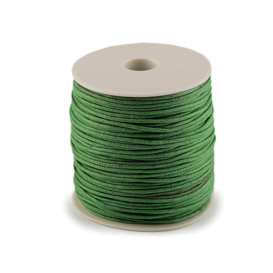 Sznurek bawełniany ø1,8 mm woskowany - Miętowy (10 Sztuki) Sznurek bawełniany ø1,8 mm woskowany - Miętowy (10 Sztuki)