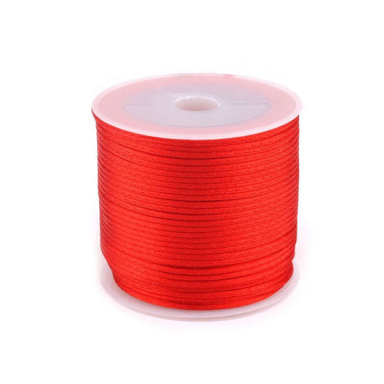 Sznurek satynowy ø1 mm - Czerwony (3 Sztuki) Sznurek satynowy ø1 mm - Czerwony (3 Sztuki)