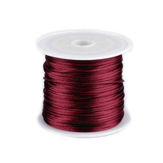Sznurek satynowy ø1 mm - Czerwony (3 Sztuki) Sznurek satynowy ø1 mm - Czerwony (3 Sztuki)