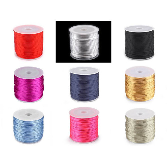 Sznurek satynowy ø1 mm - Czerwony (3 Sztuki) Sznurek satynowy ø1 mm - Czerwony (3 Sztuki)
