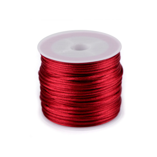 Sznurek satynowy ø1 mm - Czerwony (3 Sztuki) Sznurek satynowy ø1 mm - Czerwony (3 Sztuki)