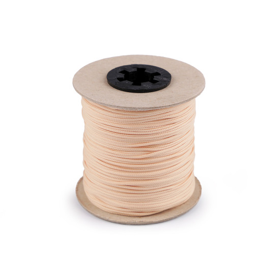 Sznurek poliestrowy ø1,5 mm - Ecru (100 Metry) Sznurek poliestrowy ø1,5 mm - Ecru (100 Metry)