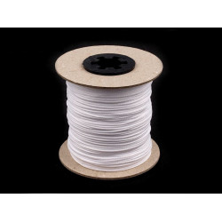 Cordón de poliéster pes ø1,5 mm - Blanco (100 Metros)
