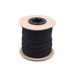 Cordón de poliéster pes ø1,5 mm - Negro (100 Metros)
