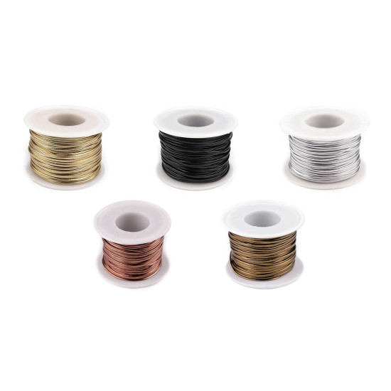 Eco leather cord width 1.5 mm - Silver (125 Meters) Eco leather cord width 1.5 mm - Silver (125 Meters)