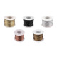 Eco leather cord width 1.5 mm - Silver (125 Meters) Eco leather cord width 1.5 mm - Silver (125 Meters)