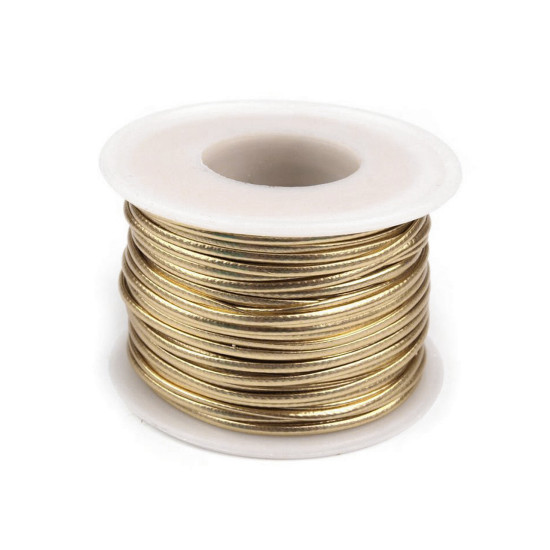 Eco leather cord width 1.5 mm - Silver (125 Meters) Eco leather cord width 1.5 mm - Silver (125 Meters)