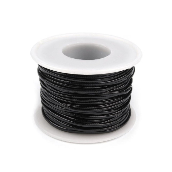 Eco leather cord width 1.5 mm - Silver (125 Meters) Eco leather cord width 1.5 mm - Silver (125 Meters)