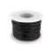 Eco leather cord width 1.5 mm - Black (125 Meters)