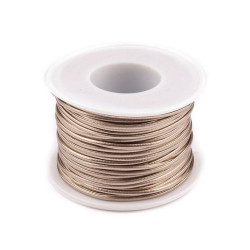 Eco leather cord width 1.5 mm - Pink gold (125 Meters)