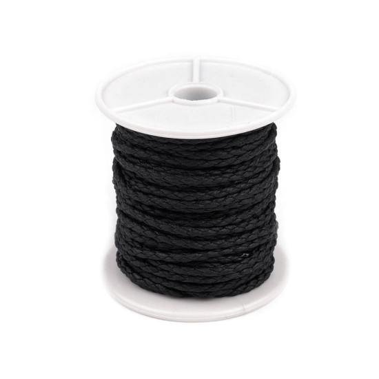 Eco-leather cord ø3 m - Black (1 Meter) Eco-leather cord ø3 m - Black (1 Meter)