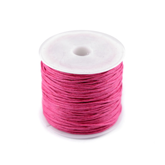 Cotton waxed cord / string ø0.8 mm - Raspberry (12 Pieces) Cotton waxed cord / string ø0.8 mm - Raspberry (12 Pieces)
