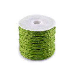 Cotton waxed cord / string ø0.8 mm - Green veldt (1 Piece)