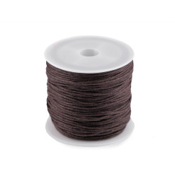 Cordón de algodón encerado ø0,8 mm - Café marrón (1 Pieza)