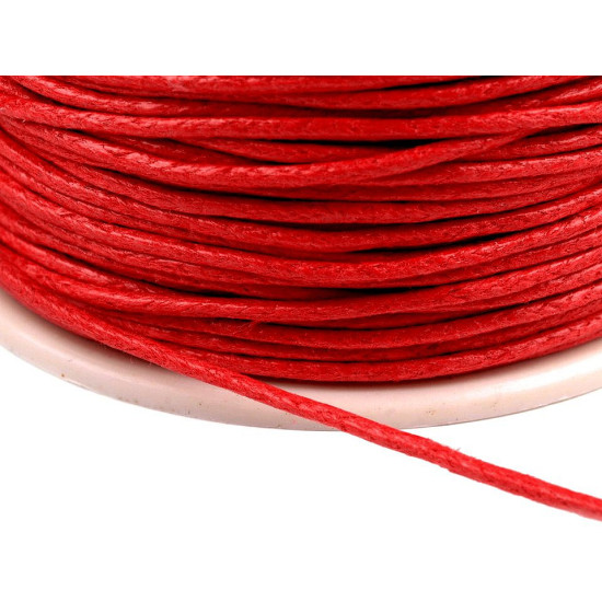 Cotton waxed cord / string ø0.8 mm - Raspberry (12 Pieces) Cotton waxed cord / string ø0.8 mm - Raspberry (12 Pieces)