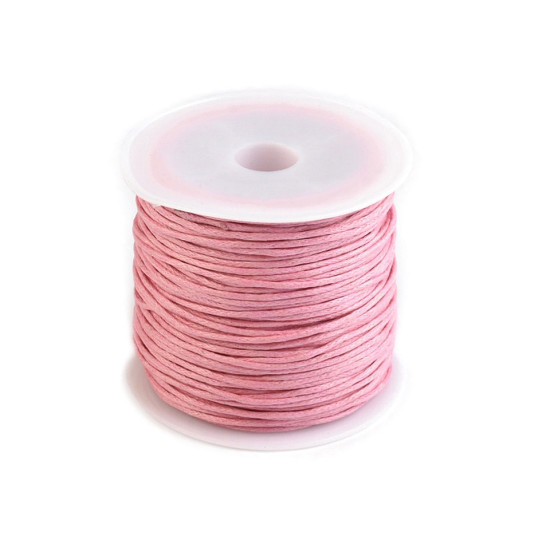 Cotton waxed cord / string ø0.8 mm - Raspberry (12 Pieces) Cotton waxed cord / string ø0.8 mm - Raspberry (12 Pieces)