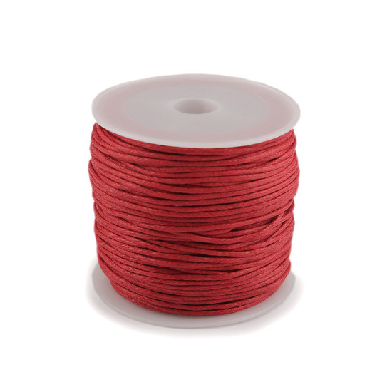 Cotton waxed cord / string ø0.8 mm - Raspberry (12 Pieces) Cotton waxed cord / string ø0.8 mm - Raspberry (12 Pieces)