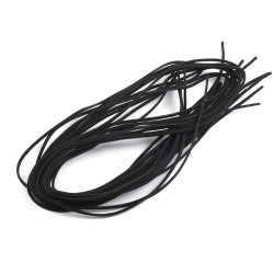 Rzemyk imitacja skóry  szerokość 3mm - Czarny (10 Sztuki)