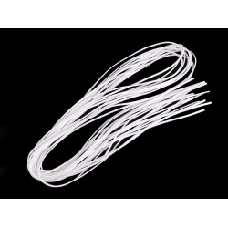 Rzemyk imitacja skóry  szerokość 3mm - White (10 Sztuki)