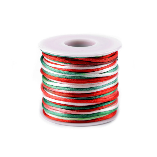 Corde satiné, ø 2 mm - Multicolore (1 Pièce) Corde satiné, ø 2 mm - Multicolore (1 Pièce)