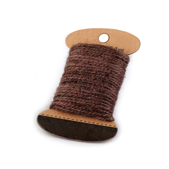 Jute string ø2 mm - Ecru light (1 Card) Jute string ø2 mm - Ecru light (1 Card)