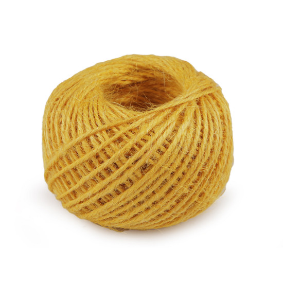 Jute twine / string ø2 mm - Mustard (9 Pieces) Jute twine / string ø2 mm - Mustard (9 Pieces)