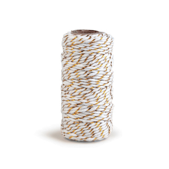 Christmas twisted twine / string with lurex ø1.5 mm - White (8 Pieces) Christmas twisted twine / string with lurex ø1.5 mm - White (8 Pieces)