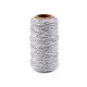 Christmas twisted twine / string with lurex ø1.5 mm - White (8 Pieces) Christmas twisted twine / string with lurex ø1.5 mm - White (8 Pieces)