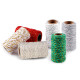 Christmas twisted twine / string with lurex ø1.5 mm - White (8 Pieces) Christmas twisted twine / string with lurex ø1.5 mm - White (8 Pieces)