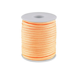 Ejtőernyő / ruha zsinór ø4 mm - Világos barackszín (100 Méterek)