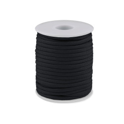 Ejtőernyő / ruha zsinór ø4 mm - Fekete (100 Méterek)