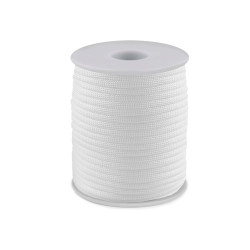 Ejtőernyő / ruha zsinór ø4 mm - Fehér (100 Méterek)