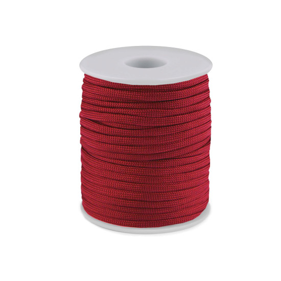 Ejtőernyő / ruha zsinór ø4 mm - Bordó (100 Méterek) Ejtőernyő / ruha zsinór ø4 mm - Bordó (100 Méterek)