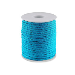 Ejtőernyő / ruha zsinór ø4 mm - Türkisz (100 Méterek)